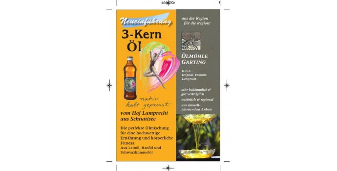 "Oans für ois" - Das neue 3-Kernöl