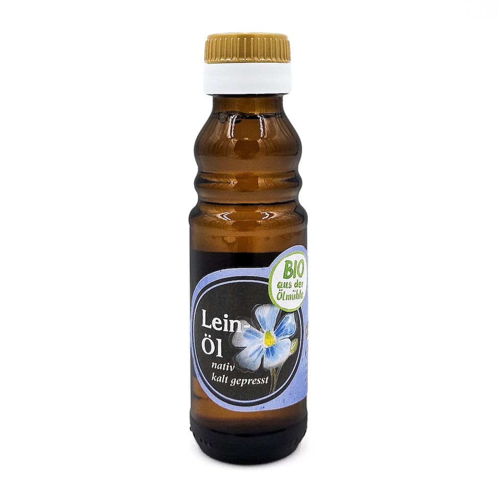 Leinöl Bio Qualität, nativ und mild-nussig