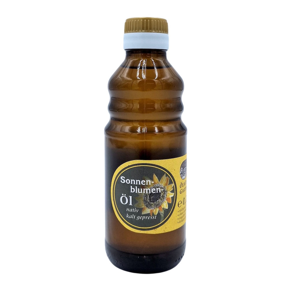 Sonnenblumenöl, kaltgepresst und naturbelassen