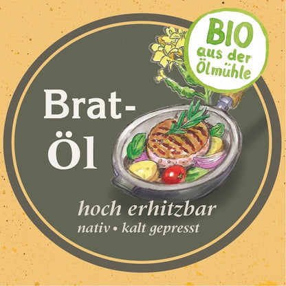 Bio Bratöl High-Oleic Sonnenblumenöl & Senföl – kaltgepresst
