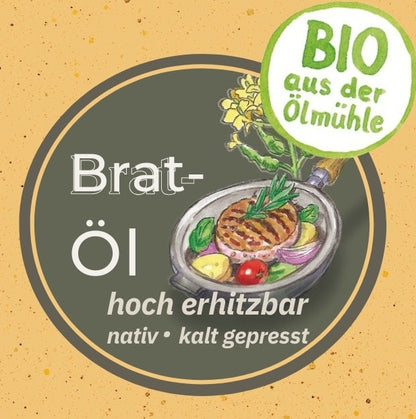 Bio Bratöl High-Oleic Sonnenblumenöl & Senföl – kaltgepresst