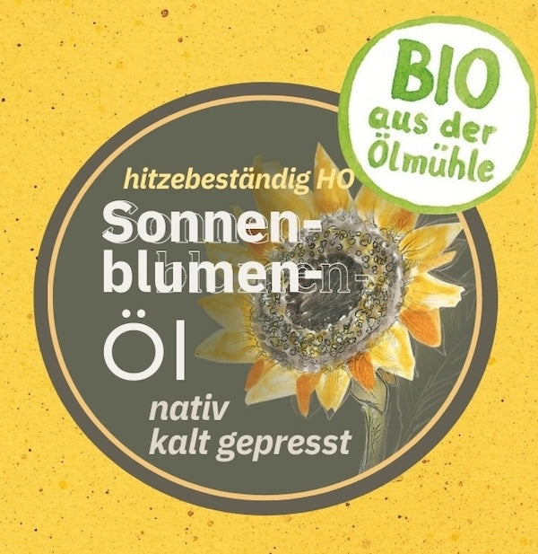 Bio Sonnenblumenl High Oleic - kaltgepresst und hitzebestndig lmhle Garting Bio Sonnenblumenl High Oleic - kaltgepresst und hitzebestndig lmhle Garting