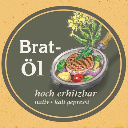 Bratöl High-Oleic Sonnenblumenöl & Senföl – kaltgepresst