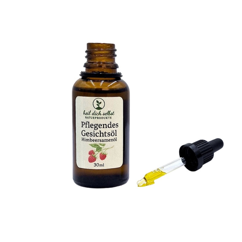Bio Himbeersamenöl Gesichtsöl – mit Rosengeranie & Lavendel