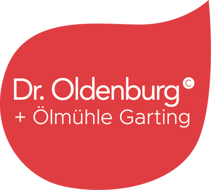 Tropfenlogo Naturkosmetik Dr. Oldenburg und Ölmühle Garting